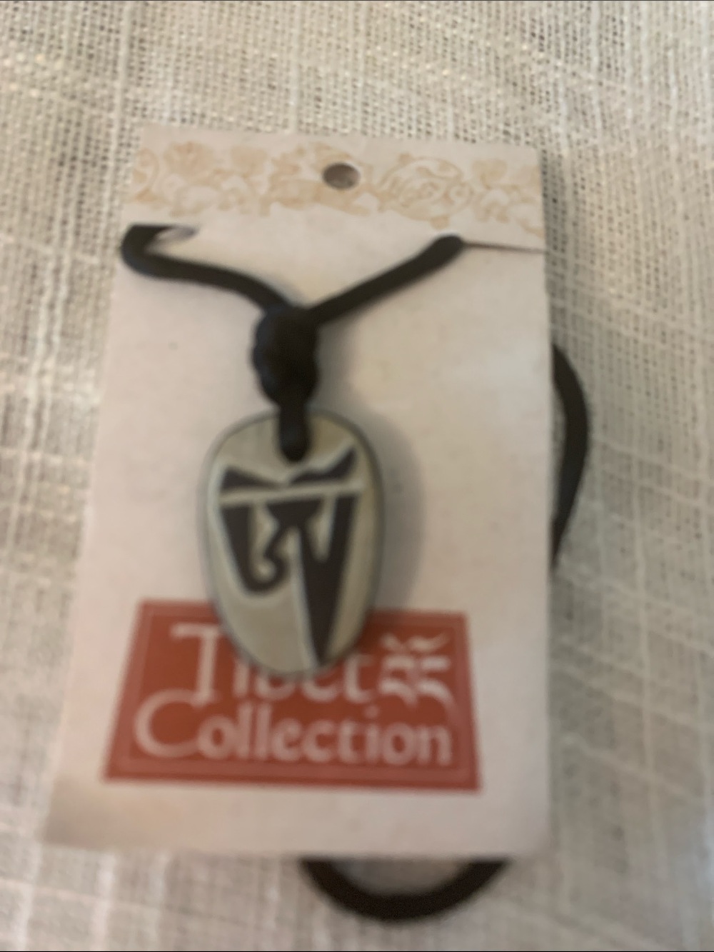 Tibet Collection Necklace Features a Stone Pendant HandCarved